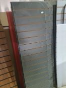 *3 x graphite slatted wall promo panels 480/580w x 1650h