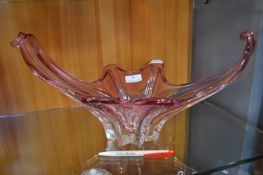 French 1970's Glass Vase