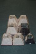 *Seven Square Lampshades (as new)