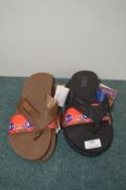 *Two Pairs of Flojos Men's Flipflops Size: 9