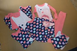 Seven Assorted Kids Pyjama Sets