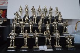 27 Collectible Metal Soldier Figures