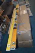 Two 6ft JCB Spirit Levels plus Power Master and St