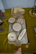 Vintage Dressing Table Set, Ornamental Tapestry Be