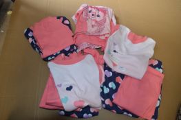 Seven Assorted Kids Pyjama Sets