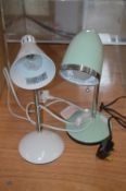 Two Adjustable Desk Lamps