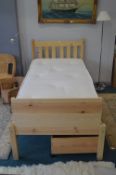 Strictly Beds Pine Framed Single Bed with Under Be