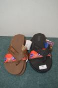 *Two Pairs of Flojos Men's Flipflops Size: 9