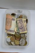 Assorted Foreign Coinage and Banknotes