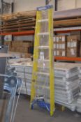 *Werner Eight Tread Swing Back Step Ladder