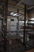 *One Bay of Coffee & Cream Boltless Shelving ~10ft high x 4ft deep x 4'6