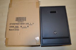 *~15 Black Post Boxes