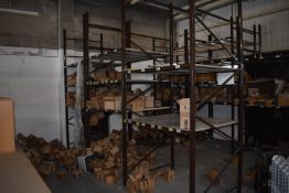 *Three Bays of Coffee & Cream Boltless Racking Com