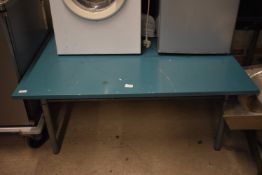 Low Level Blue Table 120x90cm 52cm tall