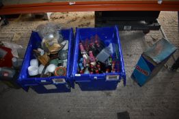 Mixed Lot Including Various Drinks, Jars, Sacks, C