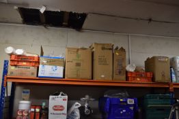 *The Contents of Top Shelf Including Various Packa