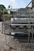 *Stainless Steel Four Shelf Racking 120x45cm 185cm
