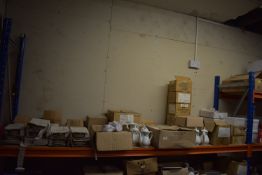 *Contents of Shelf Including Churchill Pottery Pla