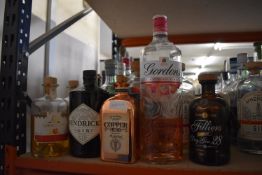 *Twenty-One Part Bottles of Assorted Gins