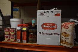 *Quantity of Spices, Rice, Condensed Milk, etc.