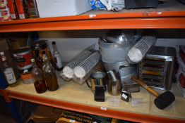 Mixed Lot Including Baked Beans, Toaster, Plastic