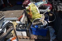 *Quantity of Assorted Vending Machine Parts, Including Trolley (grey crate not included)