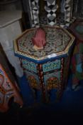 *Octagonal Moroccan Occasional Table