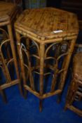 *Hexagonal Bamboo Plant Pedestal