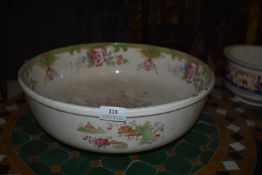 *Porcelain Washbowl Depicting a Traditional Oriental Scene