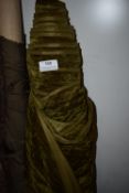*Roll of Green Crushed Velvet Upholstery Cloth