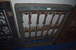 *Wrought Iron Panel in Wood Surround 66x94cm