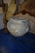 *Antique Terracotta Urn on Stand
