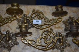 *Pair of Brass Wall Sconces