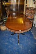 *Reproduction Mahogany D-End Table
