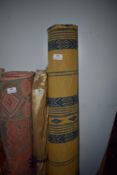 *Roll of Blue & Gold Upholstery Cloth