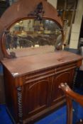 *Victorian Mahogany Mirrored Back Sideboard
