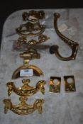 *Assorted Brass Handles, Coat Hooks, etc.