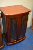 *Mahogany Display Cabinet Enclosed by Two Glazed Doors