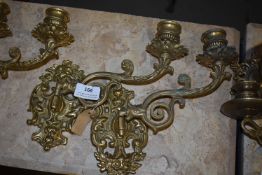 *Pair of Brass Wall Sconces