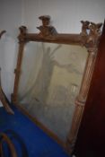 *Large Decorative Overmantel Mirror in Gilt Frame ~180x190cm