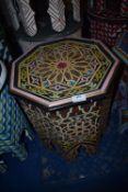 *Octagonal Moroccan Occasional Table