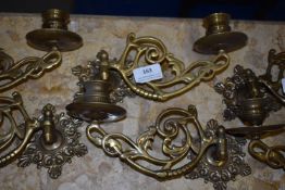 *Pair of Brass Wall Sconces