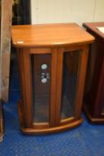 *Mahogany Display Cabinet Enclosed by Two Glazed Doors
