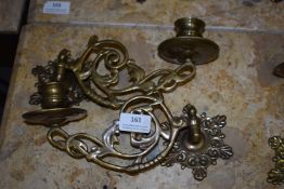 *Pair of Brass Wall Sconces
