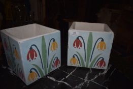 *Pair of Tulip Planters