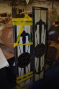 *Two Leaded Glass Panels