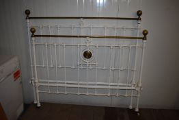 *Iron & Brass Bedhead and Foot 4’6”