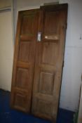 *Pair of Moroccan Reeded Panelled Doors 96x205cm (to match lot 364)