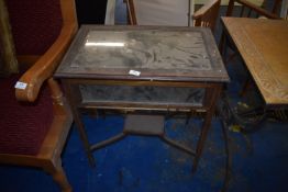 *Glazed Collectors Cabinet with Crossband Inlay