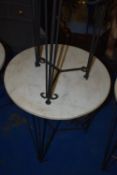 *Granite Topped Circular Occasional Table 20” diameter